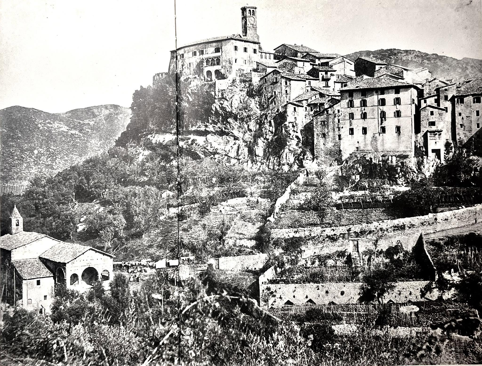 Panorama del centro storico di Carpineto Romano